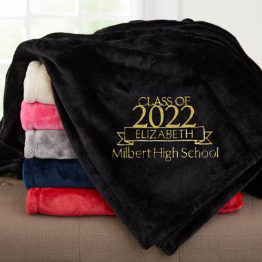 Custom discount graduation blankets